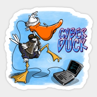 Cyber Duck Sticker